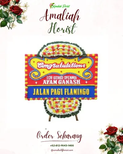Bunga Papan Congratulation di Kebakalan